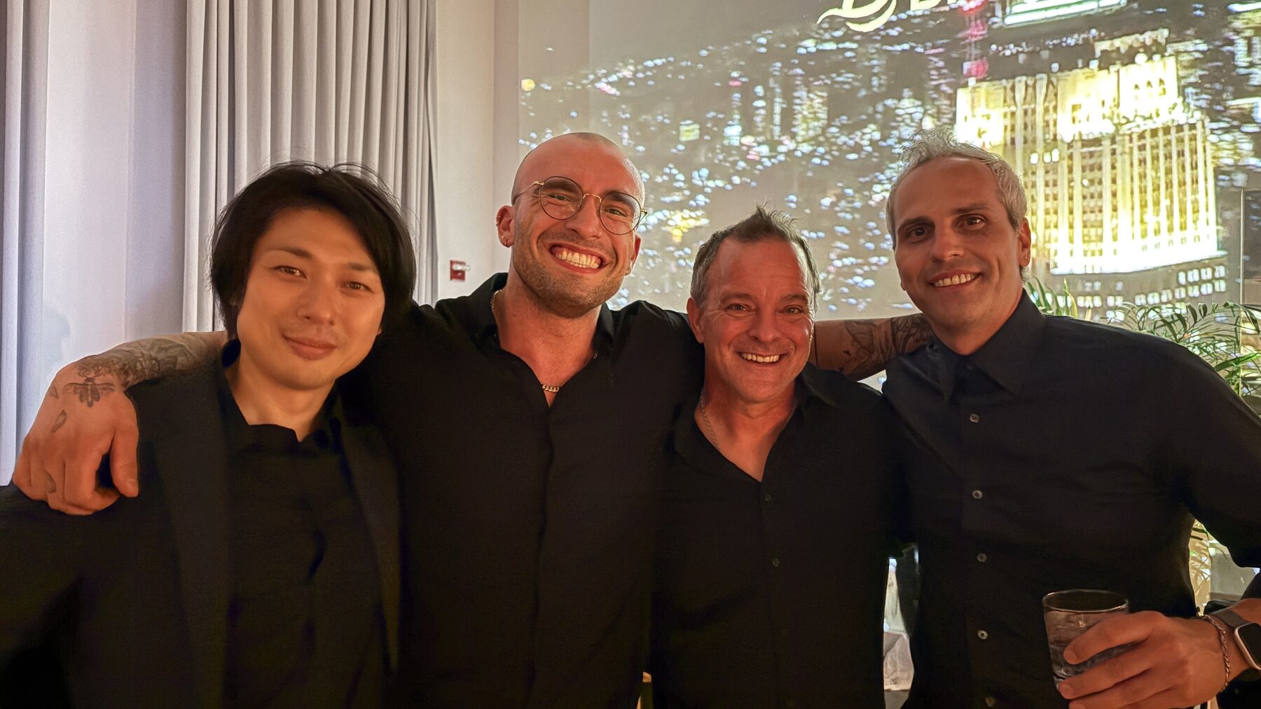 Members of the Wizard Studios team at an event