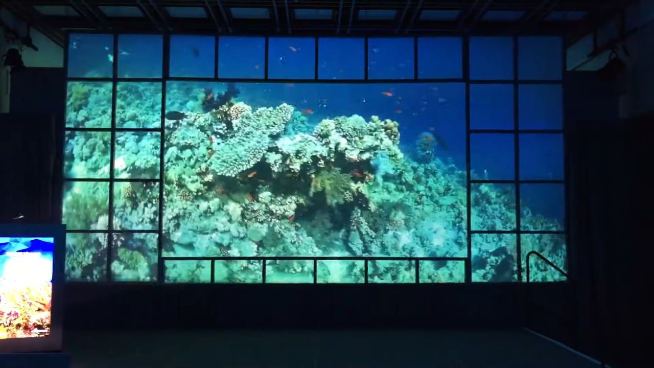 Wizard Studios projection mapping at a live event